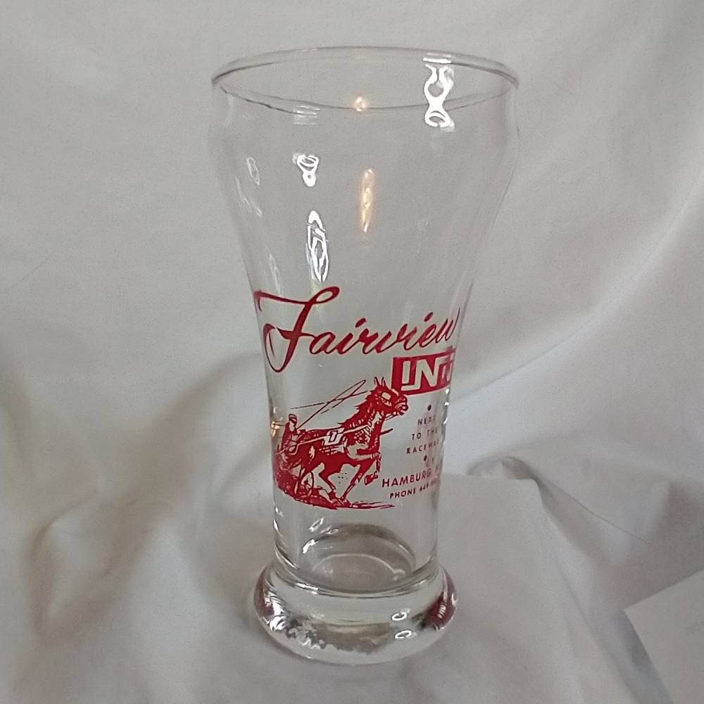 Souvenir glass from the Fairview Inn, Hamburg NY